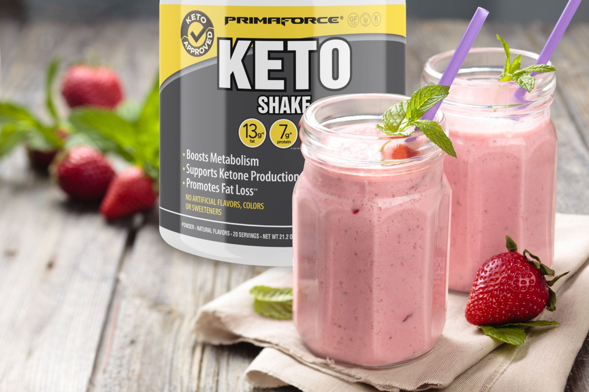 Strawberry Keto Milkshake