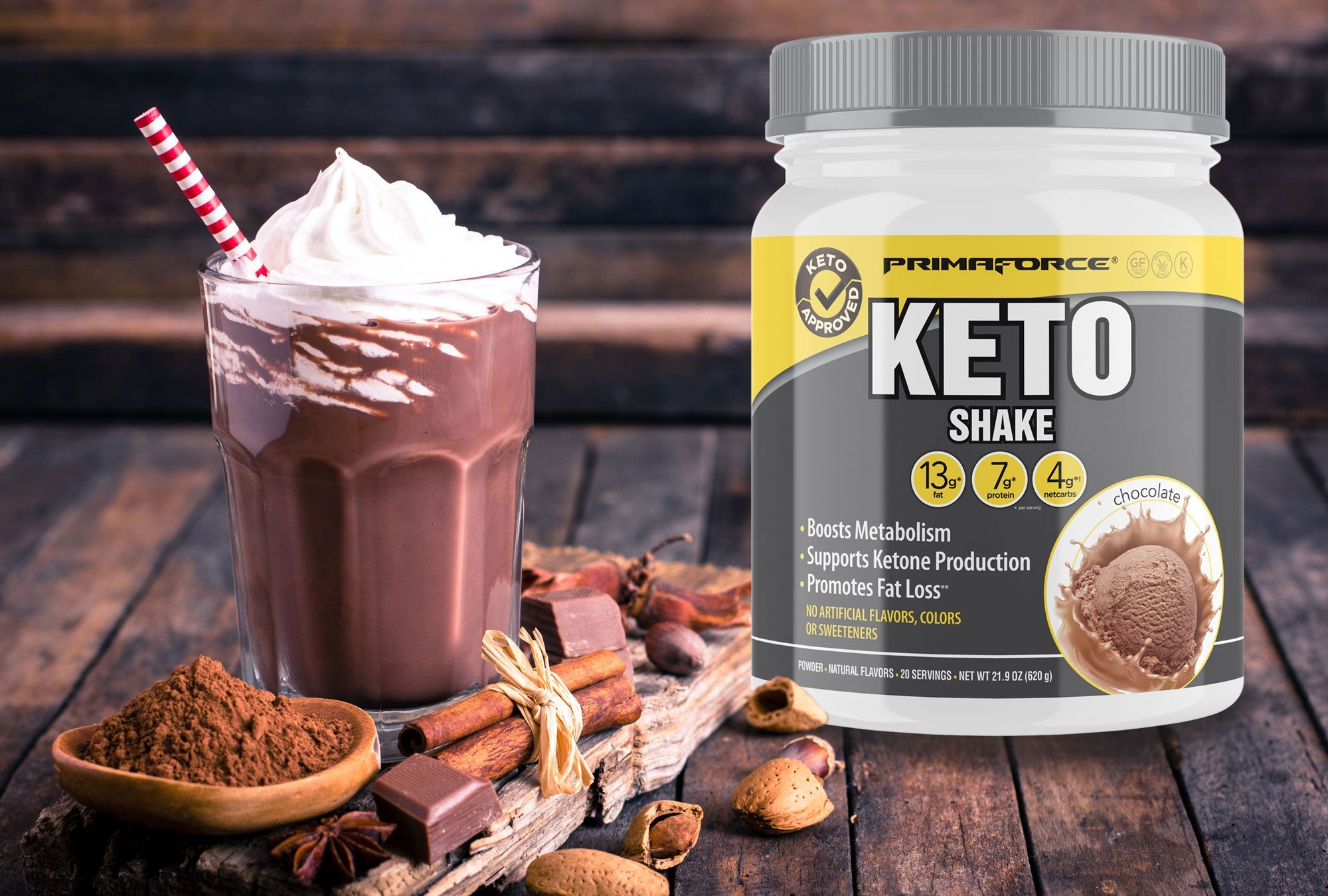 Dark Chocolate Mudslide Keto Shake