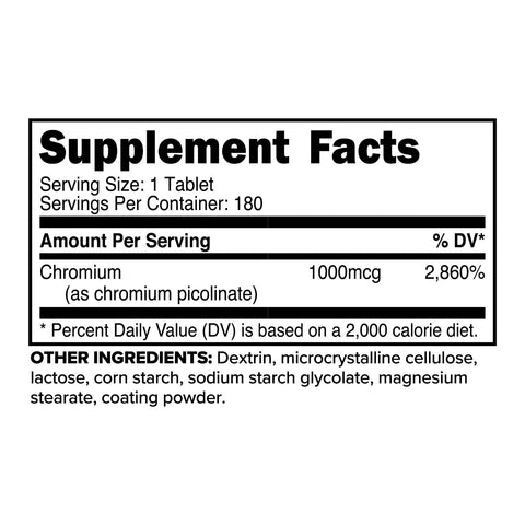PrimaForce Chromium Picolinate 180 Tablets