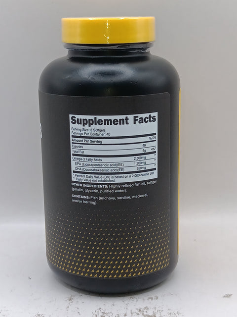 PRF Omega 3 Softgels [1250 MG x 3] [120 SFG]